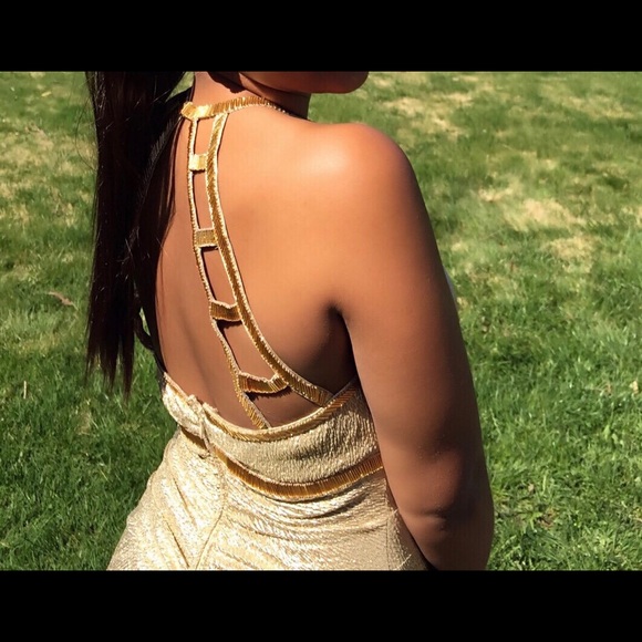 Gold prom dress - Picture 4 of 4